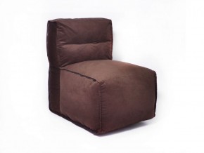 Прямое модульное бескаркасное кресло Комфорт (Шоколад велюр) в Камышлове - kamyshlov.mebel-74.com | фото
