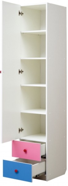 Шкаф 1-но дверный с ящиками и фотопечатью Совята 1.1 (400) в Камышлове - kamyshlov.mebel-74.com | фото