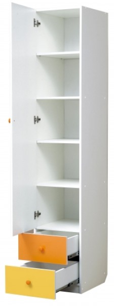 Шкаф 1-но дверный с ящиками и зеркалом Радуга (400) в Камышлове - kamyshlov.mebel-74.com | фото