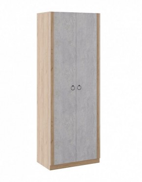 Шкаф 2 двери Глэдис М22 (Дуб Золотой/Цемент светлый) в Камышлове - kamyshlov.mebel-74.com | фото