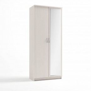 Шкаф 2-х створчатый Дуэт Люкс с зеркалом в Камышлове - kamyshlov.mebel-74.com | фото