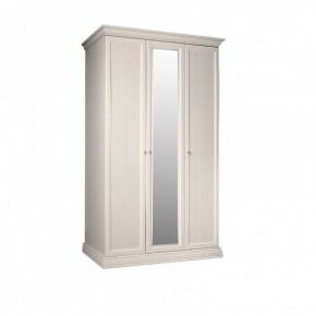 Шкаф 3-х дверный для платья и белья (1 зеркало) Амели штрих-лак (АМШ1/3) в Камышлове - kamyshlov.mebel-74.com | фото