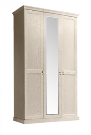 Шкаф 3-х дверный (с зеркалом) для платья и белья Венеция дуб седан (ВНШ1/3) в Камышлове - kamyshlov.mebel-74.com | фото