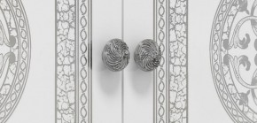 Шкаф 4-х дверный с зеркалами (12.244) Грация (белый/серебро) в Камышлове - kamyshlov.mebel-74.com | фото