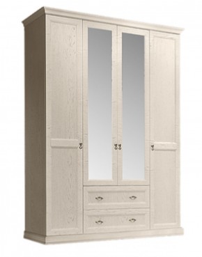 Шкаф 4-х дверный (с зеркалами) для платья и белья с выдвижными ящиками Венеция дуб седан (ВНШ1/41) в Камышлове - kamyshlov.mebel-74.com | фото