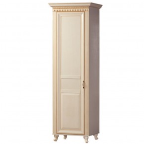 Шкаф для одежды 1-дверный №472 Марлен Кремовый белый в Камышлове - kamyshlov.mebel-74.com | фото