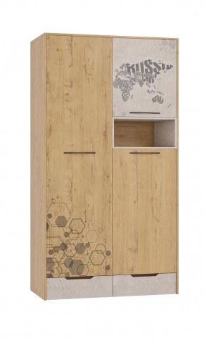 Шкаф для одежды 3 двери и 2 ящика Шк134.0 ДС Стэнфорд в Камышлове - kamyshlov.mebel-74.com | фото