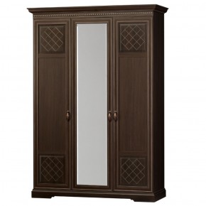 Шкаф для одежды 3-дверный №800 Парма Дуб нортон темный в Камышлове - kamyshlov.mebel-74.com | фото
