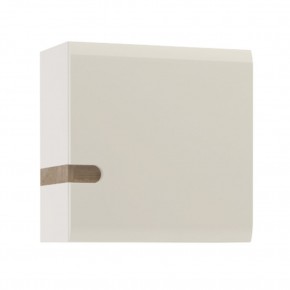 Шкаф навесной 1D/TYP 65, LINATE ,цвет белый/сонома трюфель в Камышлове - kamyshlov.mebel-74.com | фото