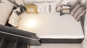 Стандарт Кровать 0900, цвет венге, ШхГхВ 93,5х203,5х70 см., сп.м. 900х2000 мм., без матраса, основание есть в Камышлове - kamyshlov.mebel-74.com | фото