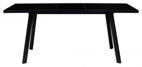 Стол ФИН 120 Черный, стекло/ Черный каркас М-City в Камышлове - kamyshlov.mebel-74.com | фото
