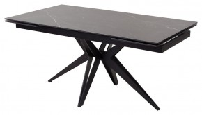 Стол FORIO 160 MATT BLACK MARBLE SOLID CERAMIC / BLACK, ®DISAUR в Камышлове - kamyshlov.mebel-74.com | фото