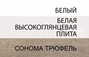 Стол письменный /TYP 80, LINATE ,цвет белый/сонома трюфель в Камышлове - kamyshlov.mebel-74.com | фото