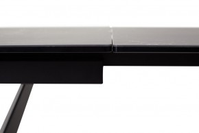 Стол RIETI 200 NERO KL-116 Черный мрамор матовый, итальянская керамика/ черный каркас, ®DISAUR в Камышлове - kamyshlov.mebel-74.com | фото