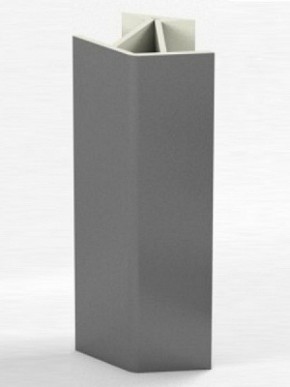 Угловое соединение для цоколя 135 гр. h100 мм (Алюминий, Белый, Черный, Сонома) в Камышлове - kamyshlov.mebel-74.com | фото