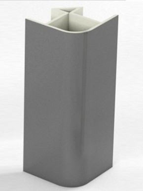 Угловое соединение для цоколя 90 гр. h100 мм (Алюминий, Белый, Черный, Сонома) в Камышлове - kamyshlov.mebel-74.com | фото