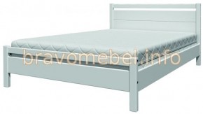 ВЕРОНИКА-1 Кровать из массива 900 (Белый Античный) в Камышлове - kamyshlov.mebel-74.com | фото