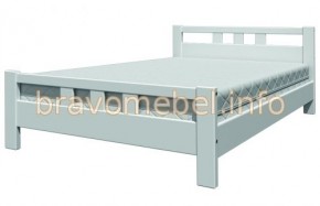 ВЕРОНИКА-2 Кровать из массива 900 (Белый античный) в Камышлове - kamyshlov.mebel-74.com | фото