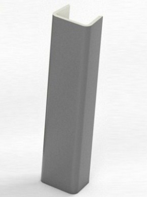 Торцевая заглушка  для цоколя h100 мм (Алюминий, Белый, Черный, Сонома) в Камышлове - kamyshlov.mebel-74.com | фото