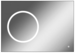 Зеркало Eclipse 100 black с подсветкой Sansa (SE1032Z) в Камышлове - kamyshlov.mebel-74.com | фото