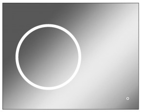 Зеркало Eclipse 90 black с подсветкой Sansa (SE1031Z) в Камышлове - kamyshlov.mebel-74.com | фото
