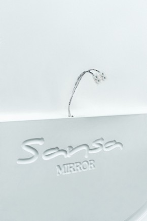 Зеркало Gia 75 white с подсветкой Sansa (SGa1044Z) в Камышлове - kamyshlov.mebel-74.com | фото